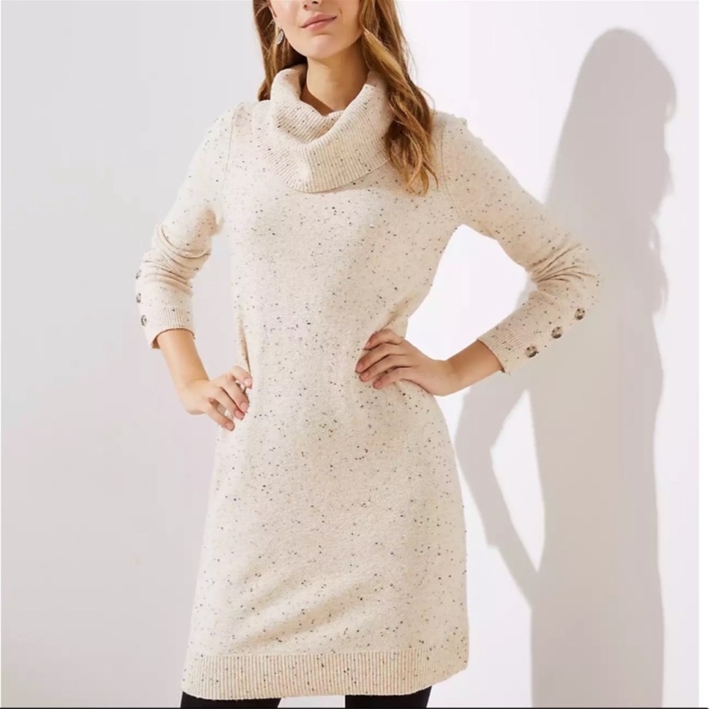 Cowl Neck Sweater Dress